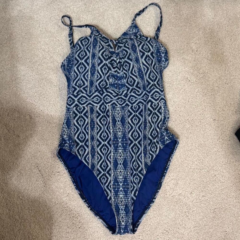 La-blanca Women's Blue and Navy Swimsuit-one-piece